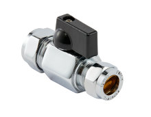 Minikuleventil 15 x 12 mm m/grep